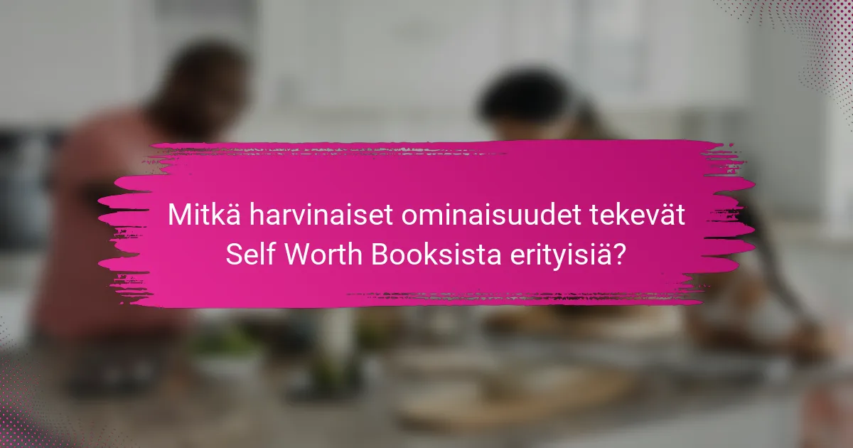 Mitkä harvinaiset ominaisuudet tekevät Self Worth Booksista erityisiä?